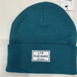 Pure Barre Teal Beanie Hat